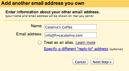 Add an email address Gmail