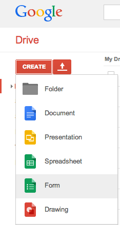 Create Google Form