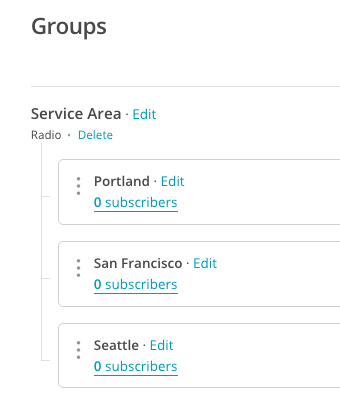 Groups in MailChimp